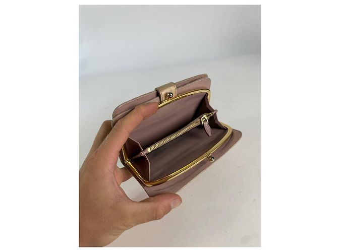 Cartera de cuero marrón Miu Miu Castaño - vista 5