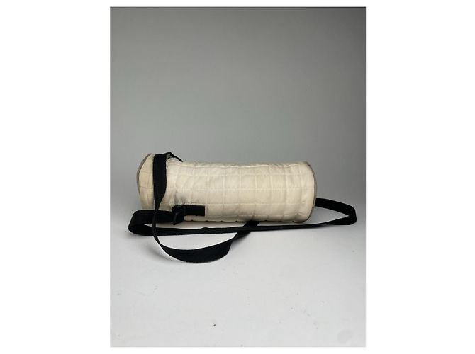Sac à main en polyester blanc Chanel - vue 5