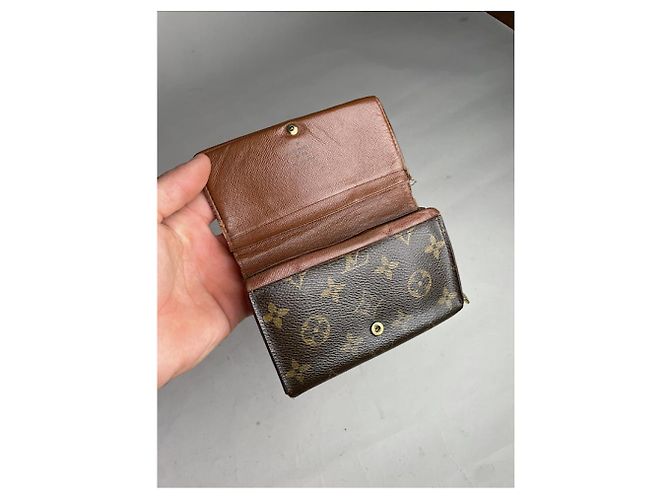 Louis Vuitton Flore braune Lederbörse - Ansicht 4