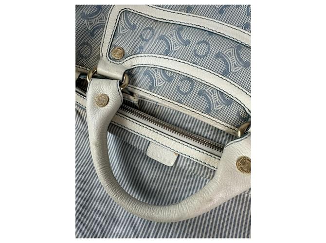 Céline Borsa a mano in cotone blu Celine Boogie - vista 4