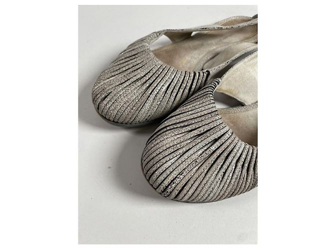 Bailarinas de cuero beige Dries Van Noten - vista 4