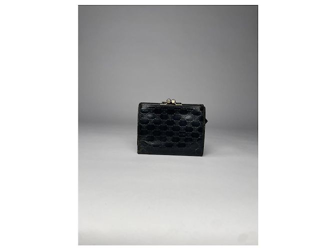 Céline Celine Triomphe Black Leather Wallet - view 2