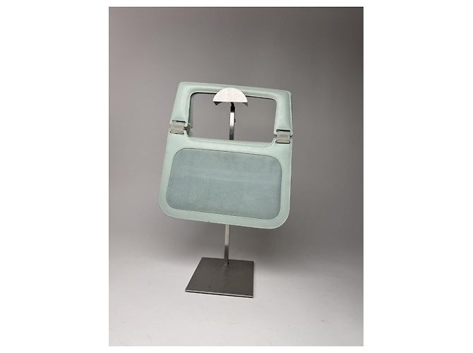 Borsa a mano in pelle blu Loewe Puzzle - vista 4