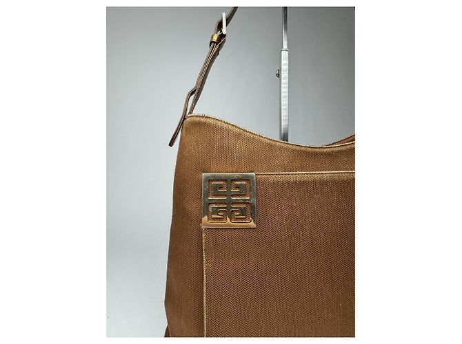 Bolso de mano de algodón marrón Givenchy 4G Castaño - vista 3
