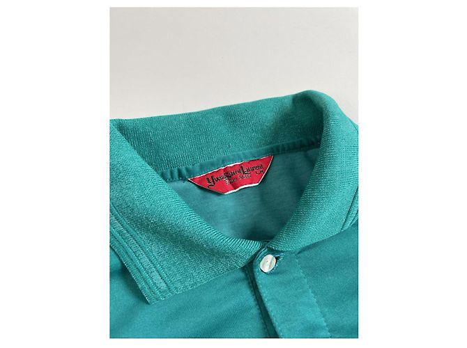 Polo de poliéster verde Yves Saint Laurent - vista 5