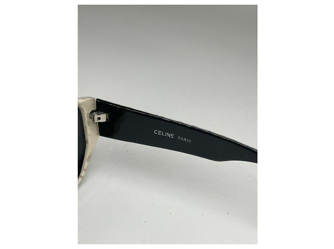 Céline Gafas de sol de plástico blanco Celine - vista 3
