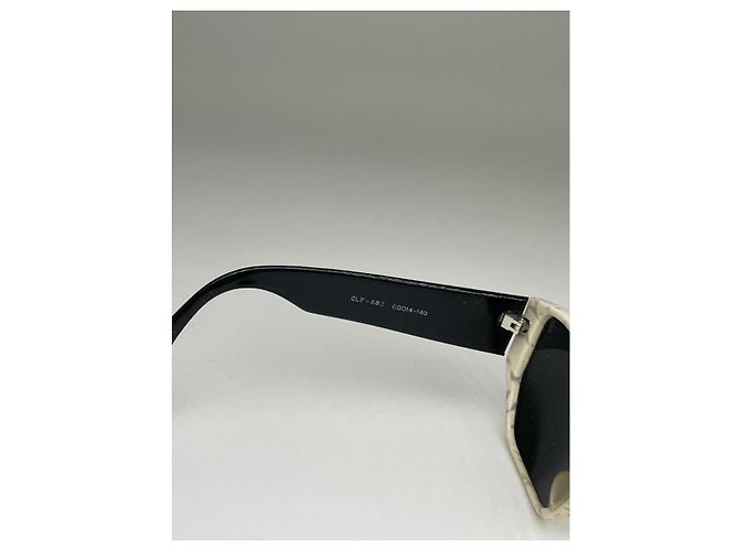 Céline Gafas de sol de plástico blanco Celine - vista 5