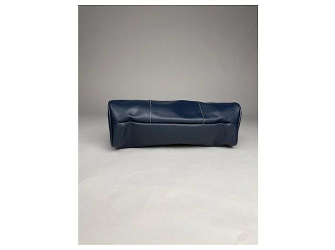 Clutch in pelle blu navy ROBERTA DI CAMERINO - vista 4