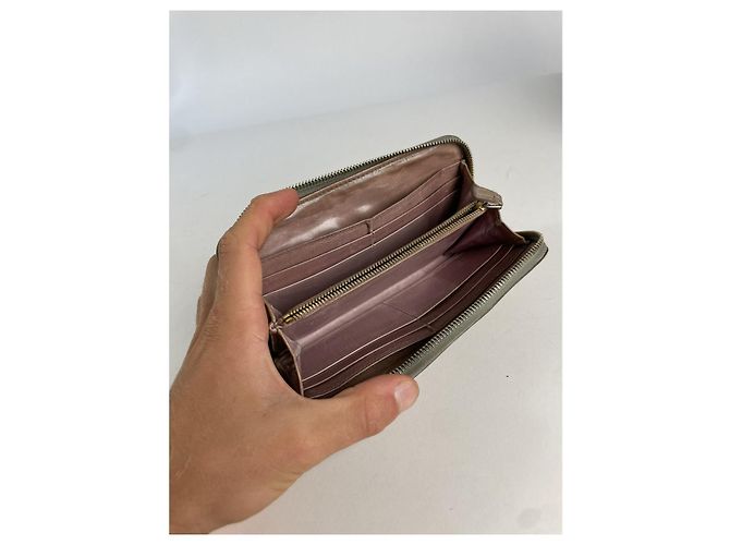 Cartera de cuero verde Miu Miu - vista 3