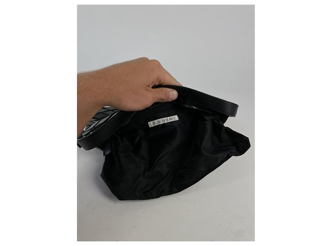 Borsa in pelle nera Pleats Please Nero - vista 2