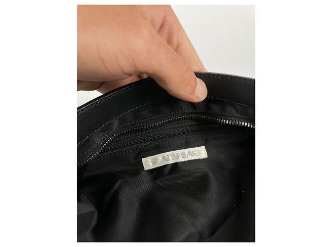 Borsa in pelle nera Pleats Please Nero - vista 3