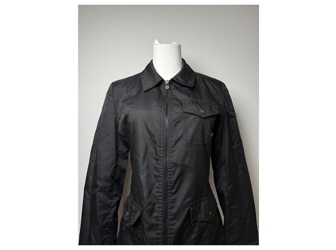 Fendi schwarzer Polyester-Trenchcoat - Ansicht 2