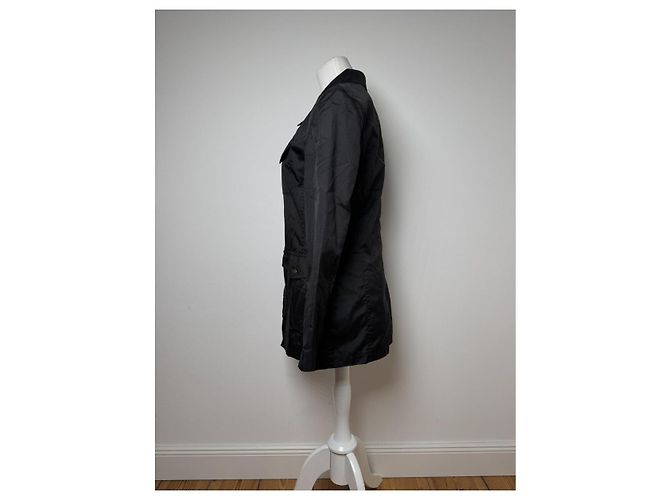 Fendi schwarzer Polyester-Trenchcoat - Ansicht 3