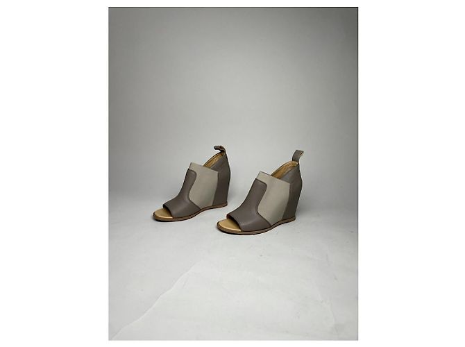 Maison Martin Margiela Grauer Lederabsatz - Ansicht 3