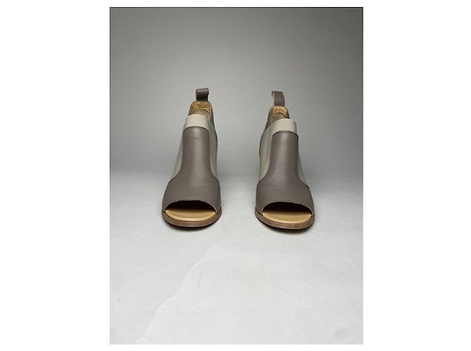 Maison Martin Margiela Grauer Lederabsatz - Ansicht 4