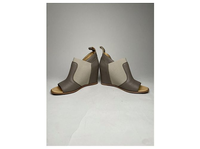 Maison Martin Margiela Grauer Lederabsatz - Ansicht 5