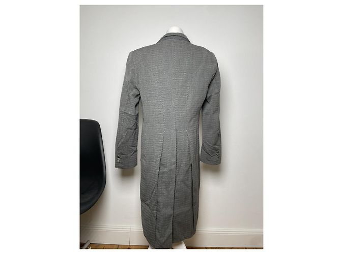 Dior Vintage Tailcoat Grey and Black Patterned Wool - view 3