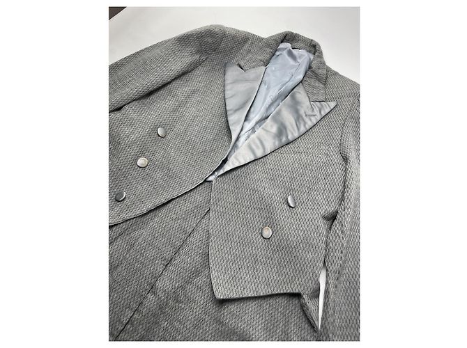Dior Vintage Tailcoat Grey and Black Patterned Wool - view 5
