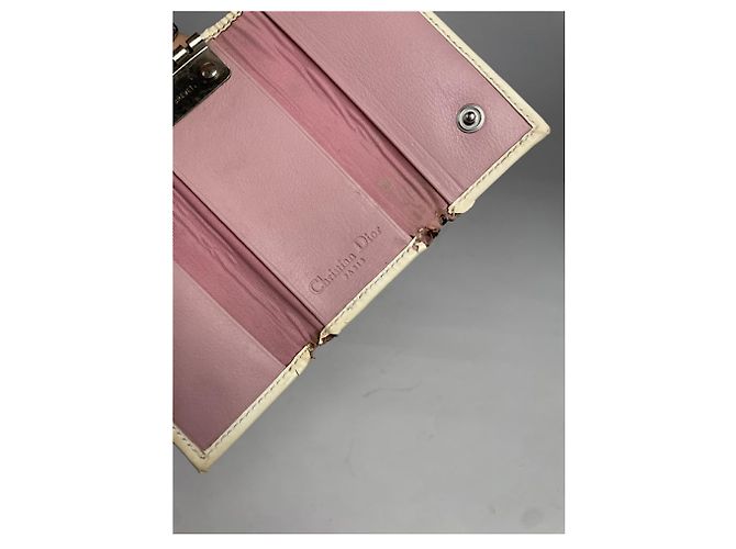 Borsa in pelle rosa Dior Saddle - vista 4