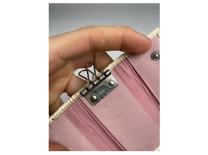 Borsa in pelle rosa Dior Saddle - vista 5
