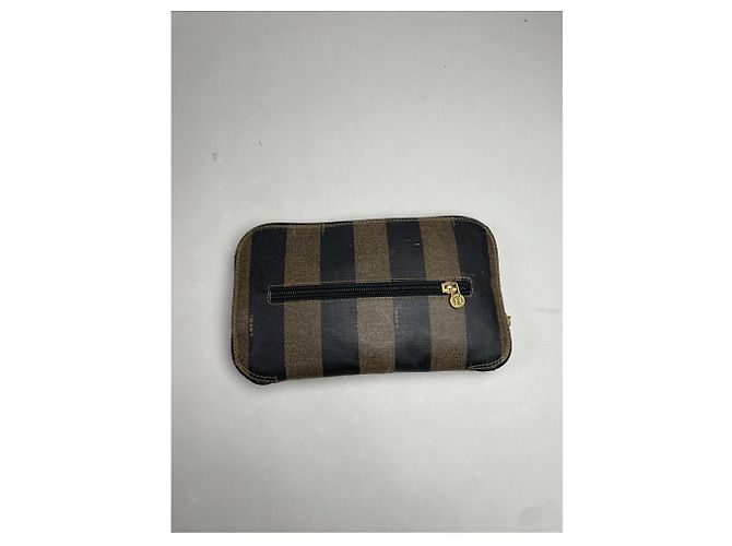 Borsa a mano in pelle nera Fendi Baguette Nero - vista 5