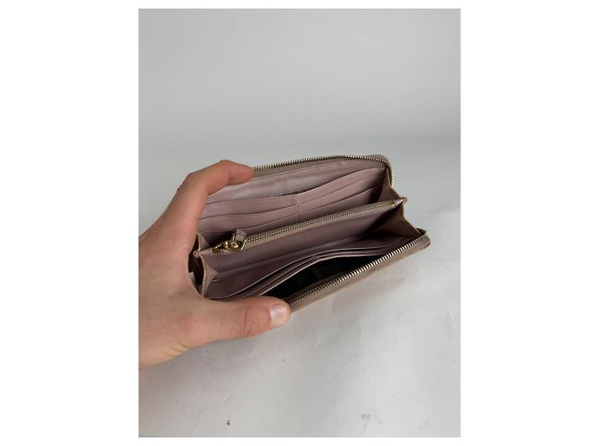 Cartera de cuero marrón Miu Miu Castaño - vista 3