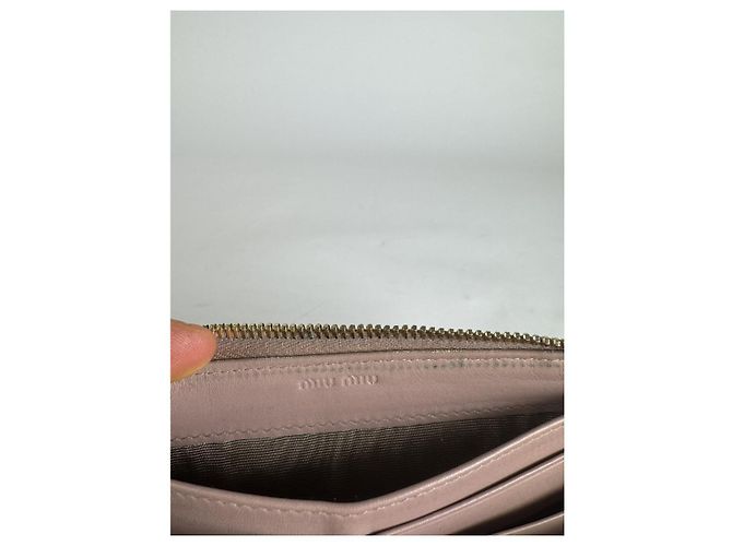 Cartera de cuero marrón Miu Miu Castaño - vista 4