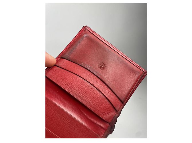 Cartera de cuero rojo Loewe Roja - vista 4