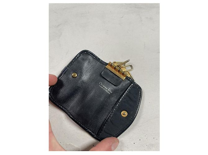 Dior Saddle Navy Leather Purse Navy blue - view 4