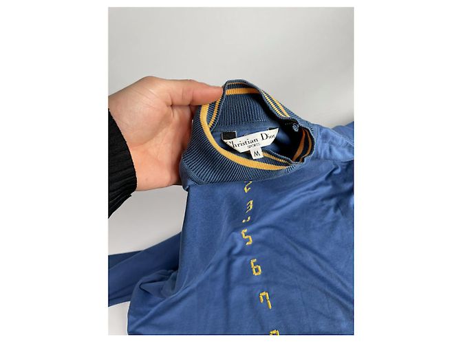 Christian Dior Dior Homme Blaue Baumwollstrickwaren & Sweatshirt - Ansicht 2