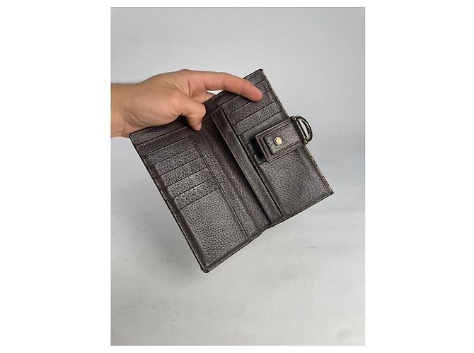 Gucci Horsebit 1955 Beiger Baumwollgeldbeutel - Ansicht 4