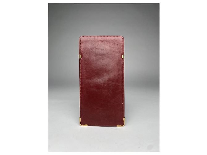 Borsa in pelle bordeaux Cartier Bordò - vista 2