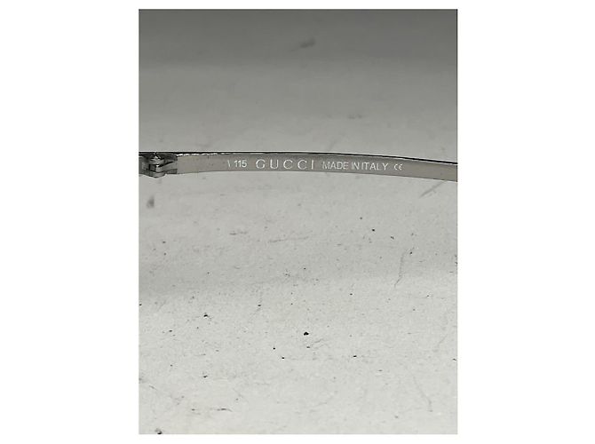 Gucci Silberne Metallsonnenbrille - Ansicht 4