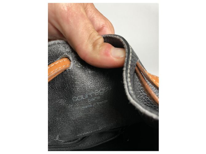 Courreges Borsa in pelle nera Courrèges Nero - vista 3