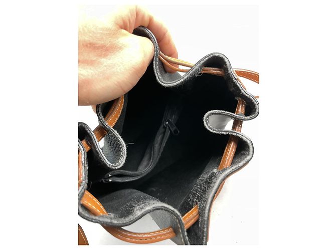 Courreges Borsa in pelle nera Courrèges Nero - vista 4
