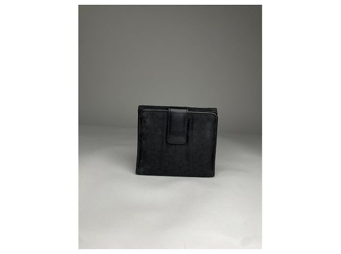 Céline Celine Triomphe Black Leather Wallet - view 2
