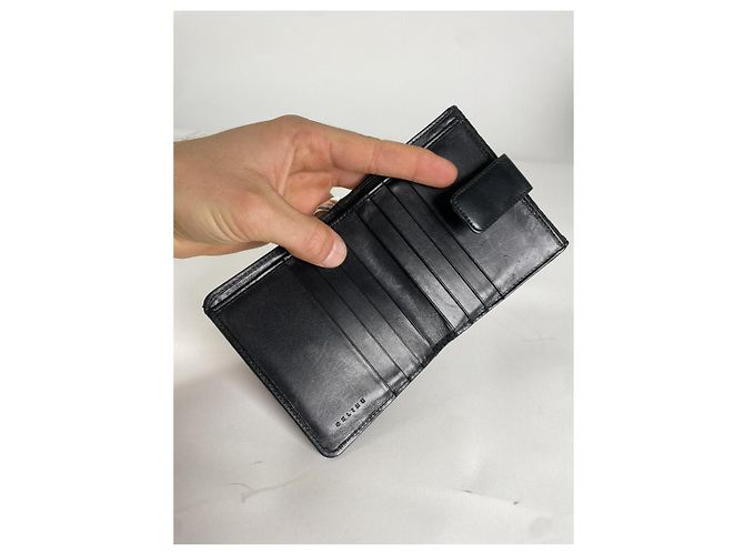 Céline Celine Triomphe Black Leather Wallet - view 3