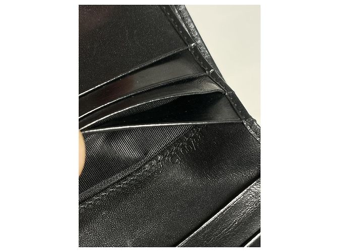 Céline Celine Triomphe Black Leather Wallet - view 5