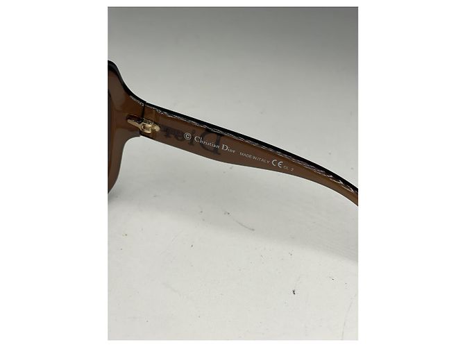 Gafas de sol de plástico marrón Dior Castaño - vista 2