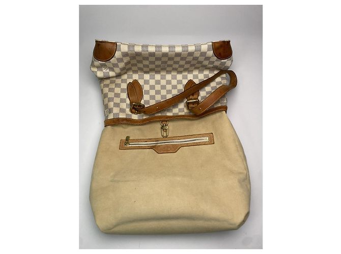 Borsa a mano in pelle bianca Louis Vuitton Hampstead Bianco - vista 2