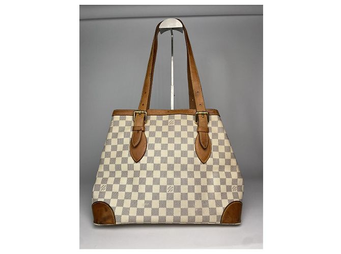 Borsa a mano in pelle bianca Louis Vuitton Hampstead Bianco - vista 5