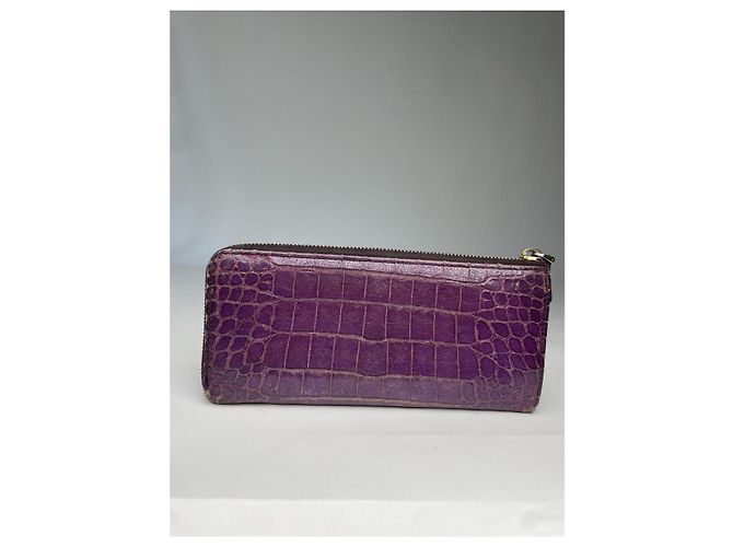 Cartera de cuero morado Miu Miu Púrpura - vista 2
