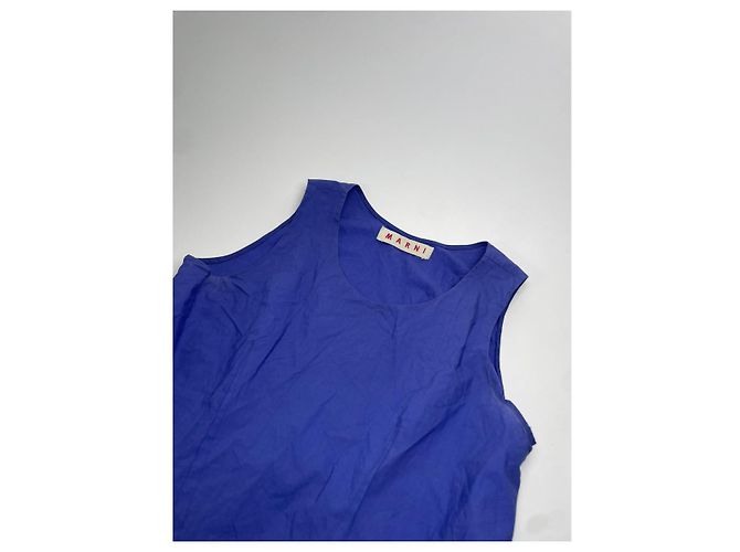 Top de algodão azul Marni - vista 5