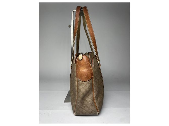 Céline Borsa a secchiello in pelle beige Celine - vista 5