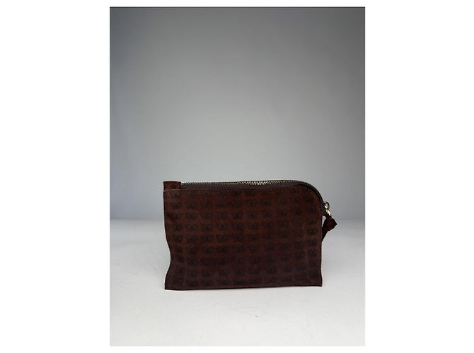 Clutch in pelle marrone Bottega Veneta - vista 2