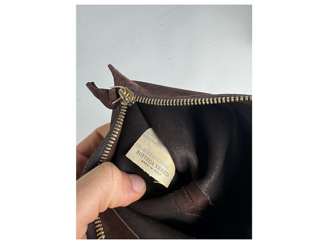 Clutch in pelle marrone Bottega Veneta - vista 5