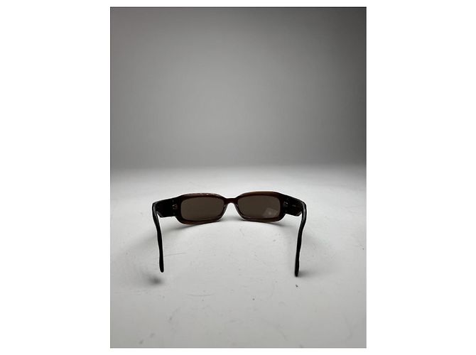 Gafas de sol de plástico marrón de Chanel Castaño - vista 3
