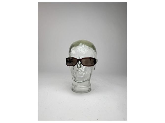 Gafas de sol de plástico marrón de Chanel Castaño - vista 5
