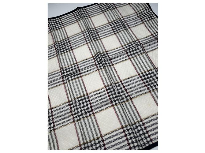 Sciarpa in cotone grigio Dior Oblique Mitzah - vista 3