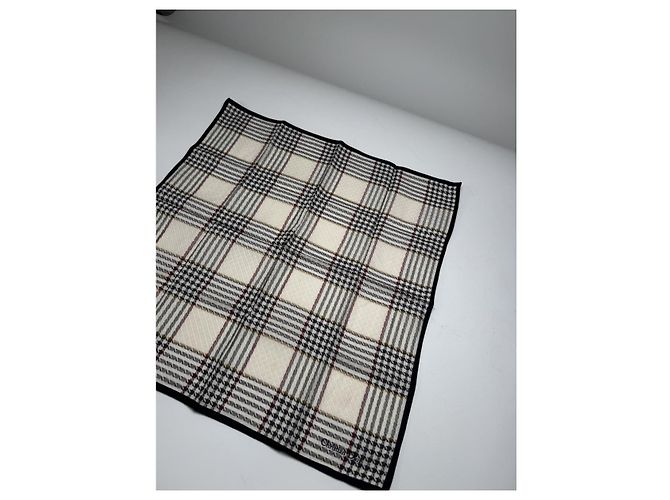 Sciarpa in cotone grigio Dior Oblique Mitzah - vista 5